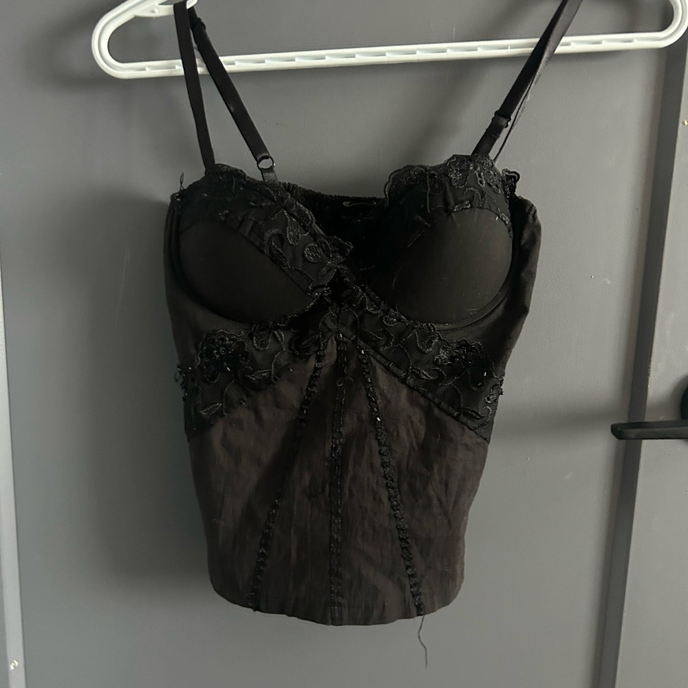 Elegant Black Lace Women's Top